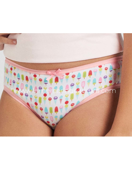 Braguitas algodón niña Summer time (pack 3 uds) de Kehat