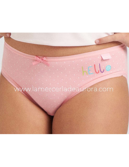 Braguitas algodón niña Summer time (pack 3 uds) de Kehat