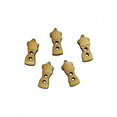 Botones madera Maniquíes