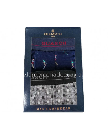 Bóxer hombre fantasía UB260 (2 unidades) de Guasch - varios colores