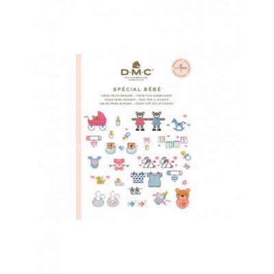 Mini libro punto de cruz DMC - Especial Bebé