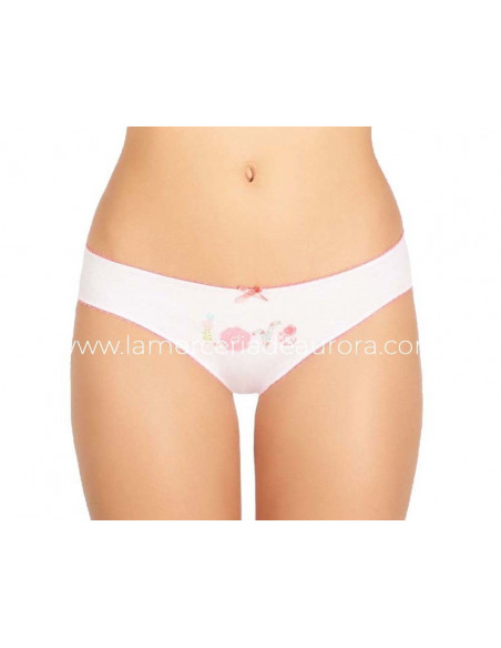 Braga bikini mujer algodón Love (pack 3 unidades) de Kehat