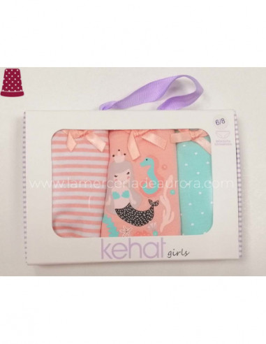 Braguitas algodón niña Amigos del mar (pack 3...