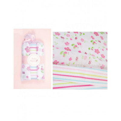 Gasitas bebé (3 unidades) rayas, flores y mariposas de...