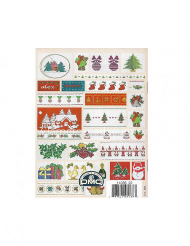 Mini libro punto de cruz DMC - Motivos Navideños