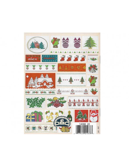 Mini libro punto de cruz DMC - Motivos Navideños