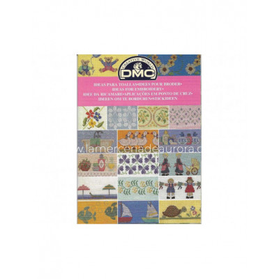 Mini libro punto de cruz DMC - Ideas para toallas