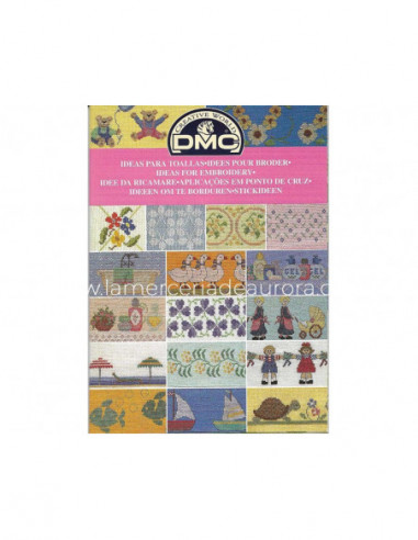 Mini libro punto de cruz DMC - Ideas para toallas