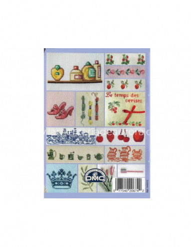 Mini libro punto de cruz DMC - Motivos cocina y...