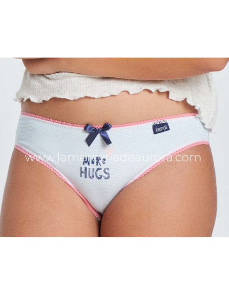 Braguitas algodón niña More hugs (pack 3 uds) de Kehat