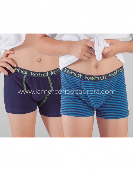 Bóxer infantil algodón goma vista (pack 2 uds) de Kehat - varios colores