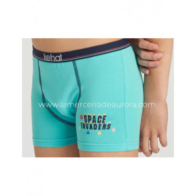 Bóxer infantil algodón Space Invaders (pack 2 uds) de Kehat 2