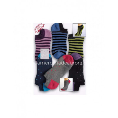 Calcetín fantasía invisible con rizo mujer 6221 de Rodfer...