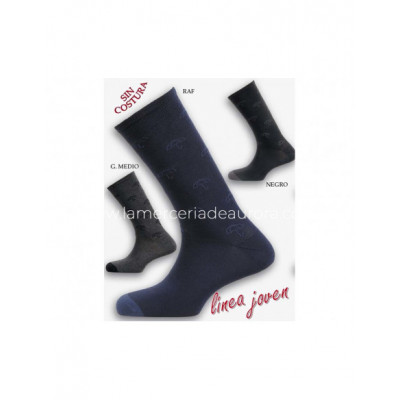 Calcetín caballero algodón sin costuras Paraguas de...