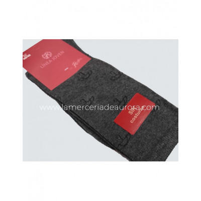 Calcetín caballero algodón sin costuras Paraguas de... 2