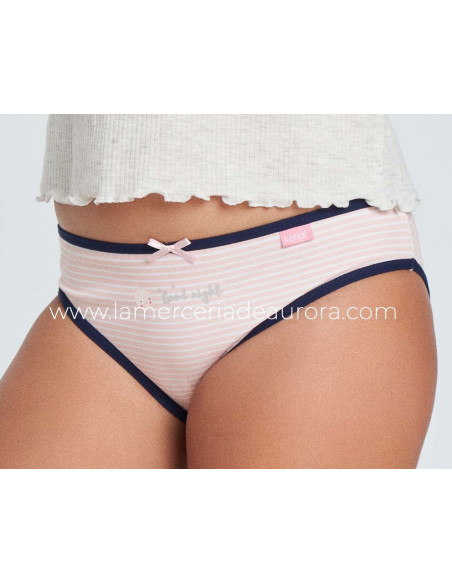 Braguitas algodón niña Good night (3 uds) de Kehat