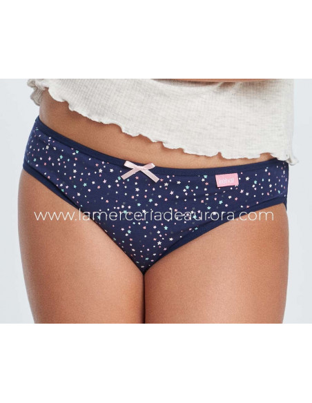 Braguitas algodón niña Good night (3 uds) de Kehat