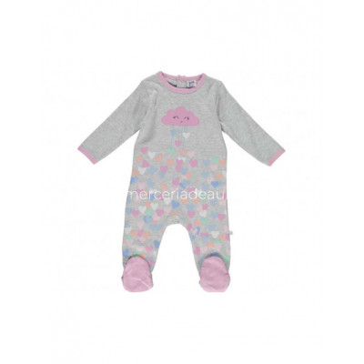 Pelele bebé invierno Corazones de Yatsi