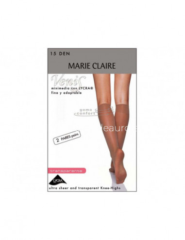 Mini media negra (2 pares) 15 DEN 2442 de Marie Claire