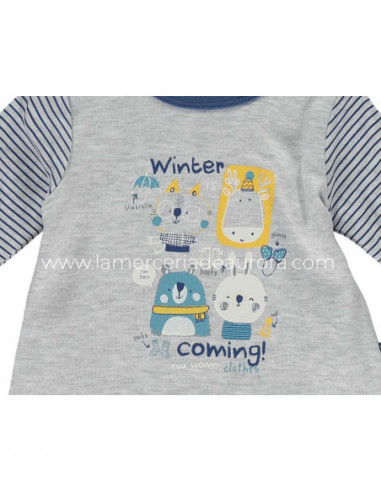 Conjunto bebé invierno "Winter is coming" de Yatsi
