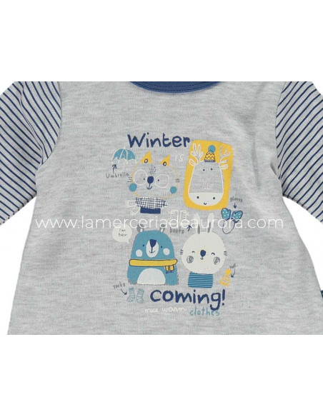 Conjunto bebé invierno "Winter is coming" de Yatsi