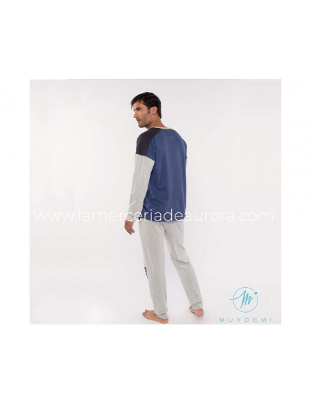 Pijama largo de hombre 310106 de Muydemi