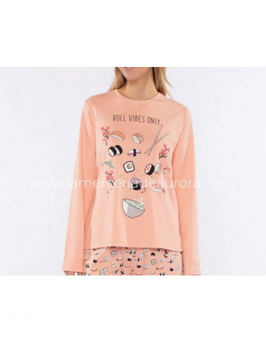 Pijama largo de mujer 210100 de Muydemi