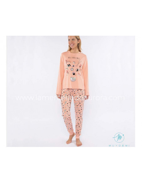 Pijama largo de mujer 210100 de Muydemi