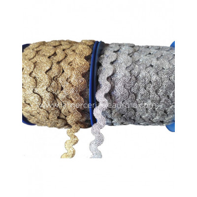 Ondulina (piquillo) metalizada 8mm de Rincotex - varios...