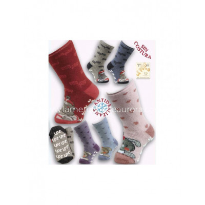 Calcetín infantil rizo antideslizante 10 de Lepetit -...