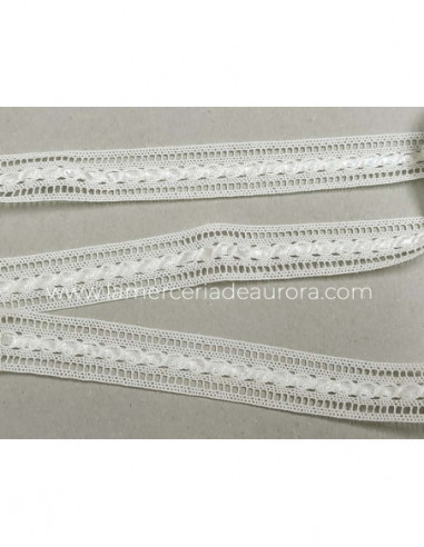 Entredós encaje perlé (ancho 2,50 cms) Biel