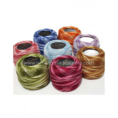 Perlé Anchor ovillo de 5 gramos-nº 12 (colores matizados)...