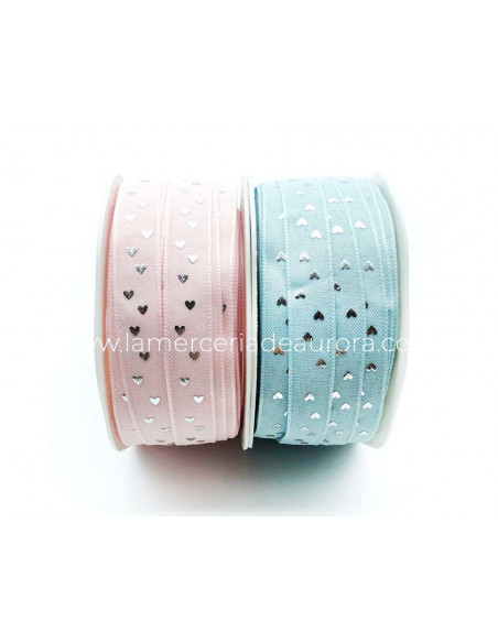 Cinta fantasía (ancho 12mm) Corazones de Vivant - varios colores