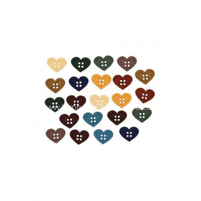 Botones Quilt Hearts (20 piezas) de Dress It Up