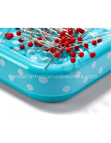 Alfiletero imantado + alfileres cabeza vidrio 610 287 de Prym Love