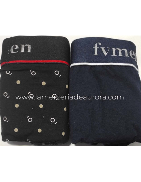 Bóxer hombre algodón fantasía (packs 2 uds) BC67 de Fevi - varios colores