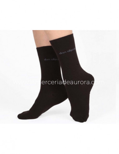 Calcetín unisex básico de Don Algodón - MARRÓN