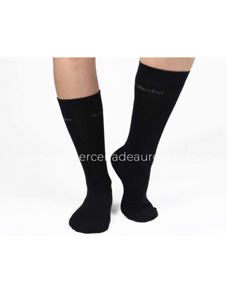 Calcetín unisex básico de Don Algodón - NEGRO