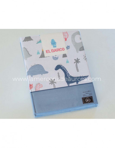 Sábanas tela infantiles Dinos de El Barco