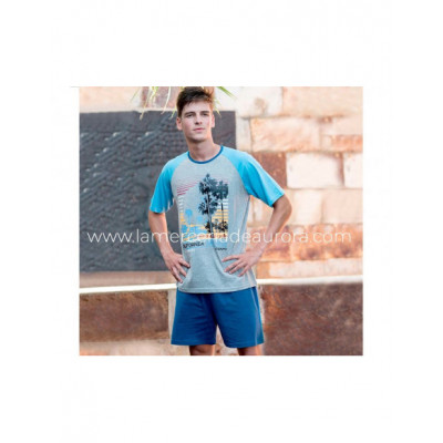 Pijama corto verano hombre California dreamin´ de Kinanit