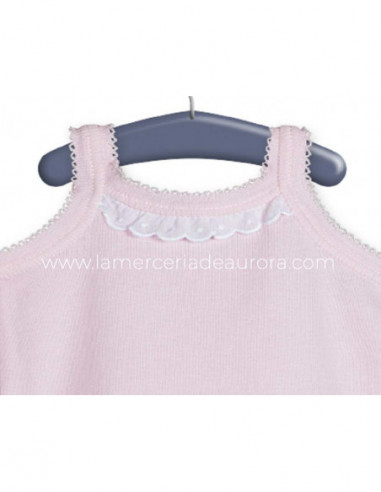 Body bebé niña tirantes puntilla 1678 de...