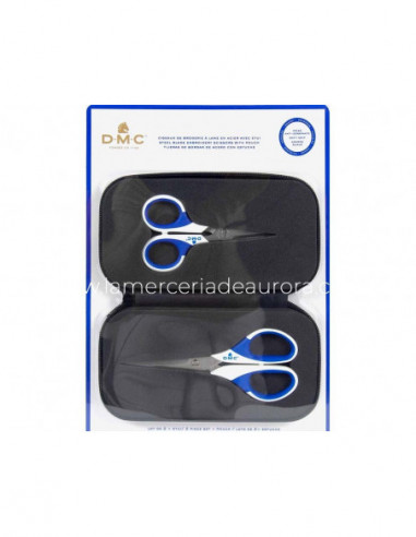 Set de tijeras para bordar en estuche (2...