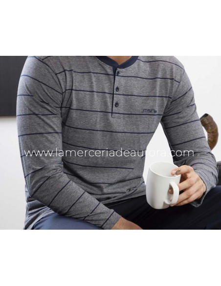 Pijama largo entretiempo para hombre 5647 de Muslher