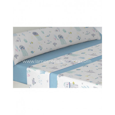 Sábanas tela infantiles Medusas de Gamberritos - varios...