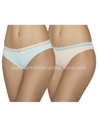 Braga bikini fantasía pastel (pack 2 uds) de Ysabel Mora