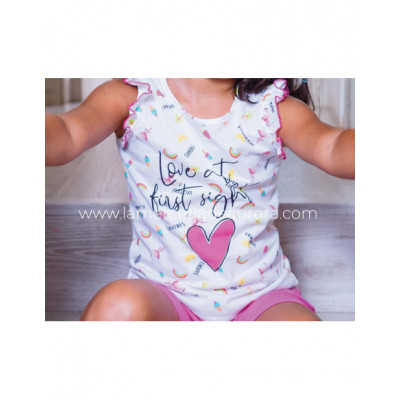 Pijama corto verano niña-juvenil 4011 de Muslher 2