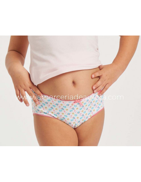 Bragas algodón niña Planetas, estrellas y nubes (pack 3 uds) de Kehat