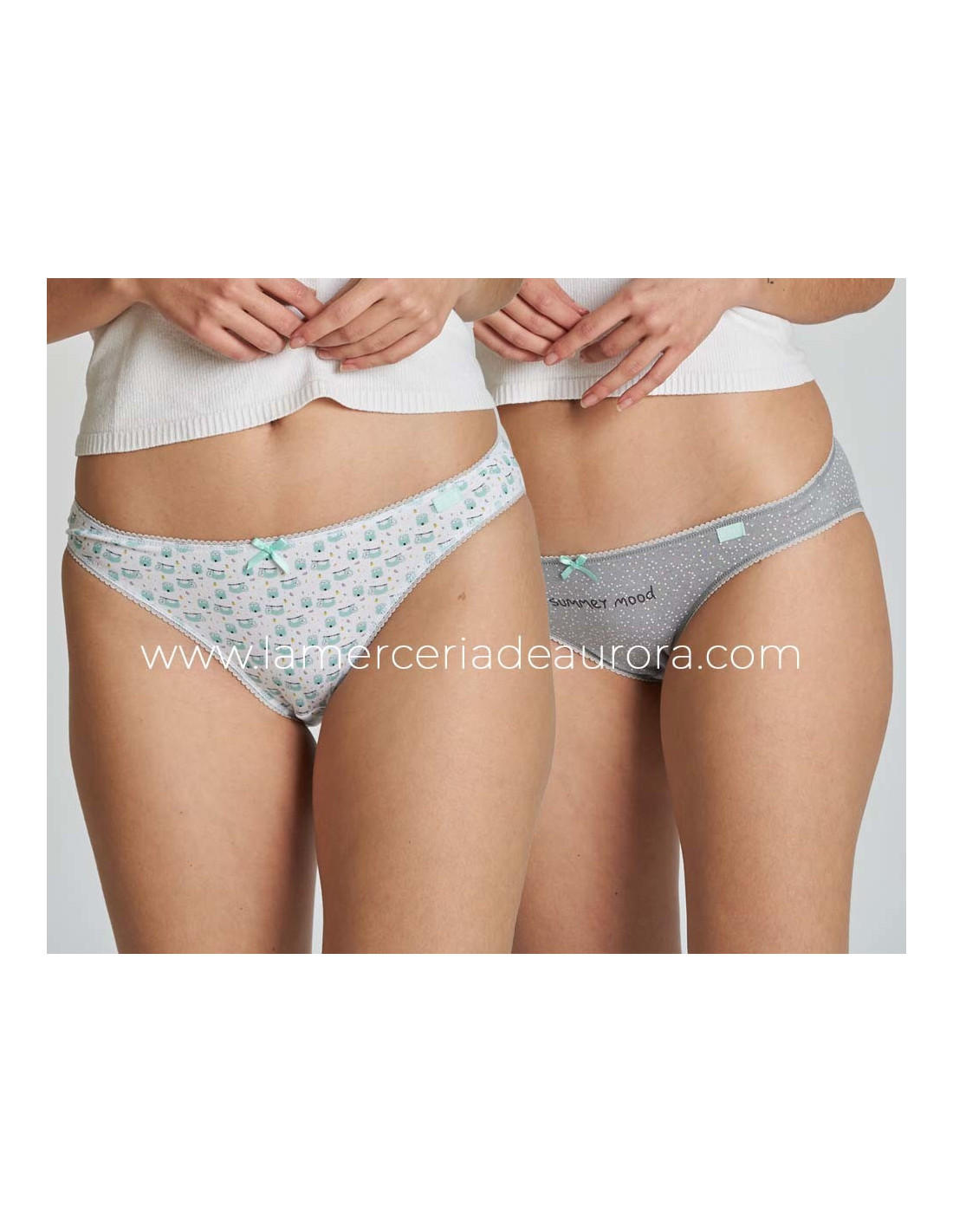 Tanga mujer algodón pack 2 Kehat