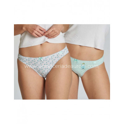 Braga bikini mujer algodón 4235/2-4 (pack 2 uds) de Kehat