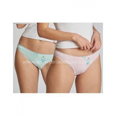 Braga bikini mujer algodón 4235/2-1 (pack 2 uds) de Kehat